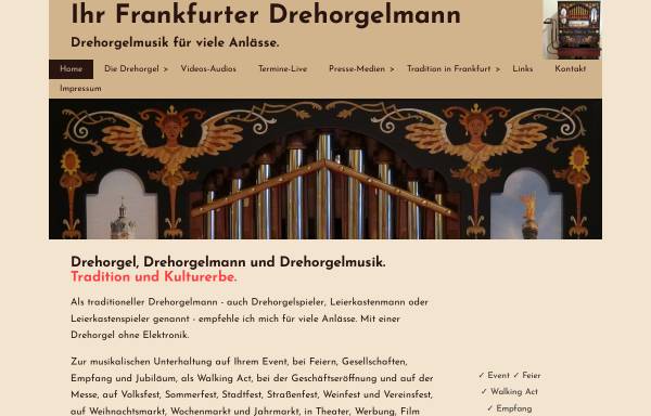 Frankfurter Drehorgelmann - Markus Schüller