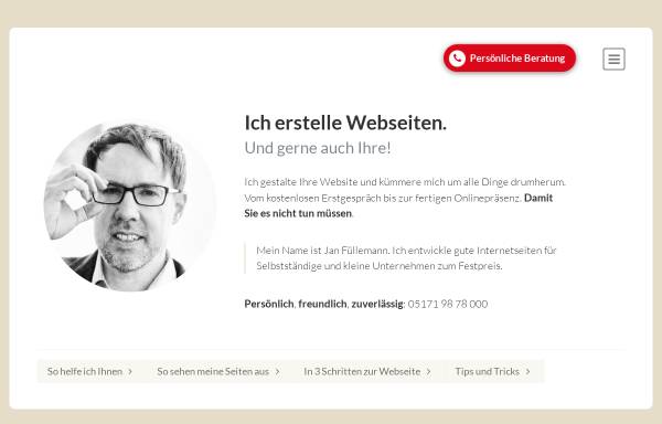 Vorschau von einfach-gute-webseiten.de, Einfach-gute-Seiten - Jan Füllemann