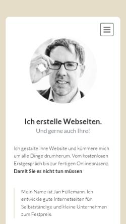 Vorschau der mobilen Webseite einfach-gute-webseiten.de, Einfach-gute-Seiten - Jan Füllemann