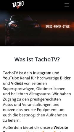 Vorschau der mobilen Webseite tachotv.de, TachoTV - Hypedby GmbH