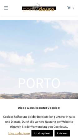 Vorschau der mobilen Webseite porto-und-douro.de, Porto & Douro Magazin