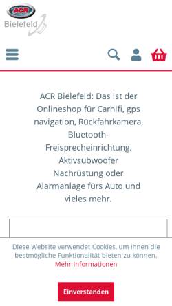 Vorschau der mobilen Webseite www.acr-bielefeld.eu, ACR-Bielefeld - Klangwerk GmbH