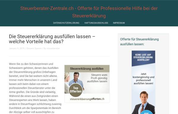 Vorschau von steuerberater-zentrale.ch, Steuerberater-Zentrale - VisiONline Marketing Frauchiger