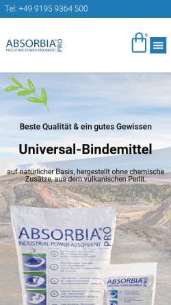 Vorschau der mobilen Webseite absorbia-pro.de, Absorbia-pro -Optimondo GmbH