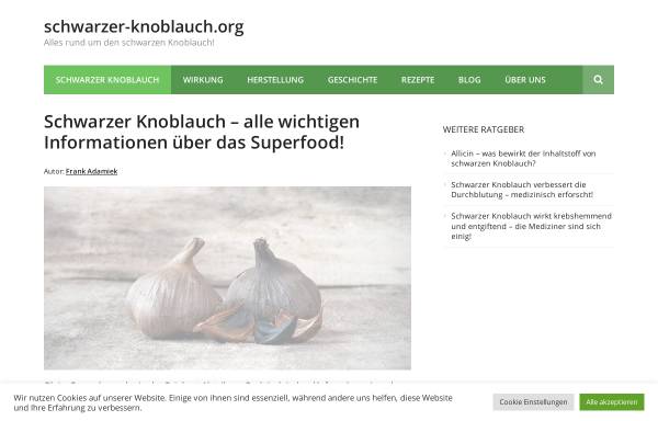 Vorschau von www.schwarzer-knoblauch.org, schwarzer-knoblauch.org - FLUXinfo