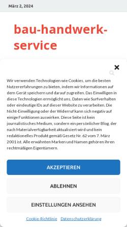 Vorschau der mobilen Webseite bau-handwerk-service.de, LD Bauhandwerk & Service