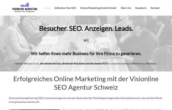 Vorschau von visionline-seo.ch, Visionline SEO Agentur