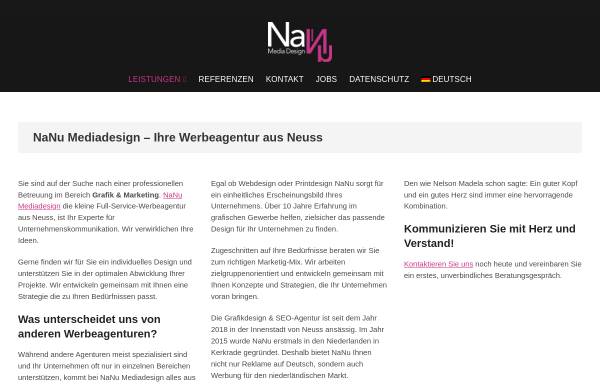 Vorschau von nanu-mediadesign.com, NaNu Mediadesign