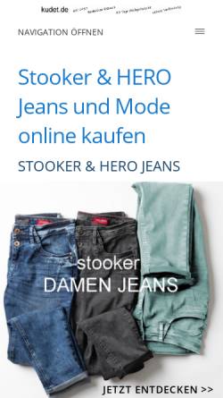 Vorschau der mobilen Webseite www.kudet.de, Stooker - Jeans