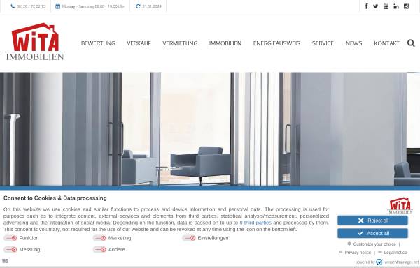 Vorschau von www.wita-immo.de, WITA Immobilien - Büro Taunusstein