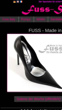 Vorschau der mobilen Webseite www.fuss-schuhe-shop.de, Fuss-Schuhe