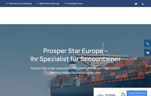 Vorschau von www.prosperstar.de, Prosper Star Europe