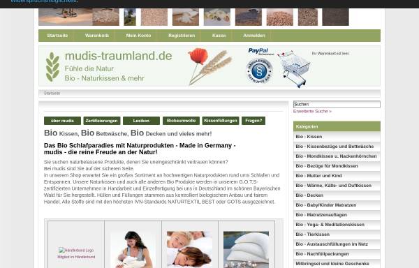 Vorschau von www.mudis-traumland.de, mudis-traumland