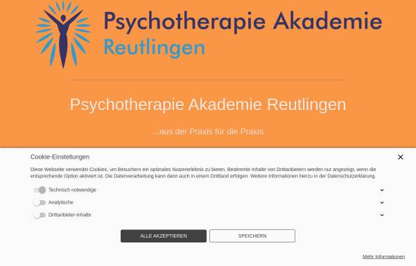 Vorschau von www.psychotherapie-akademie-reutlingen.de, Psychotherapie Akademie Reutlingen