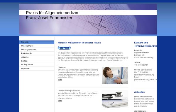 Vorschau von www.praxisfuhrmeister.de, Praxis Dr. med. Franz-Josef Fuhrmeister