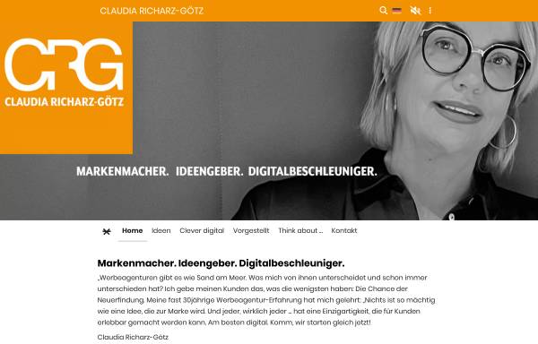 Vorschau von richarz-goetz.de, CRG Claudia Richarz-Götz creatives consulting