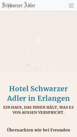 Vorschau der mobilen Webseite www.hotel-schwarzer-adler.de, Schwarzer Adler