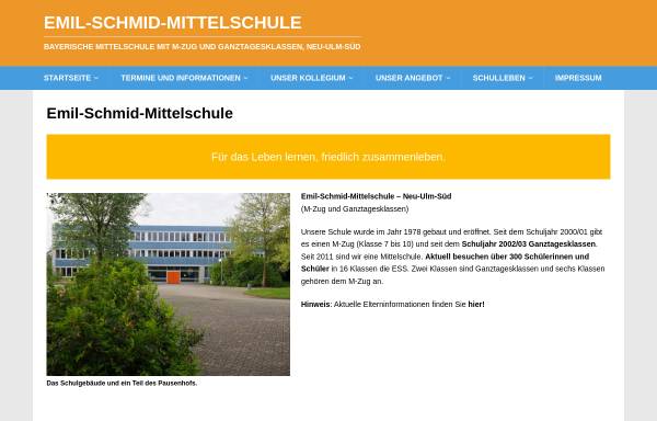 Vorschau von www.emil-schmid-schule.de, Emil-Schmid-Mittelschule