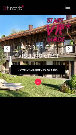 Vorschau der mobilen Webseite www.3dtunez.de, 3dtunez.de 3d Visualisierung