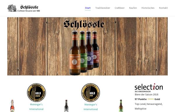 Vorschau von schloessle-bier.de, Brauerei Schlössle