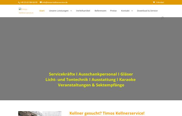Vorschau von timos-kellnerservice.de, Timo's Kellnerservice