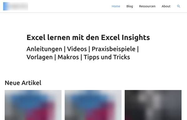 Vorschau von www.excel-insights.de, Excel Insights