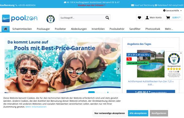 Vorschau von www.poolzon.de, Poolzon - HKP-Handelskontor Preller GmbH