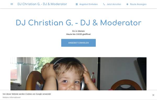 Vorschau von dj-christian-g-dj-moderator.business.site, DJ & Moderator Christian G.