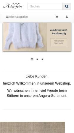 Vorschau der mobilen Webseite www.adel-fein.de, Adel-fein