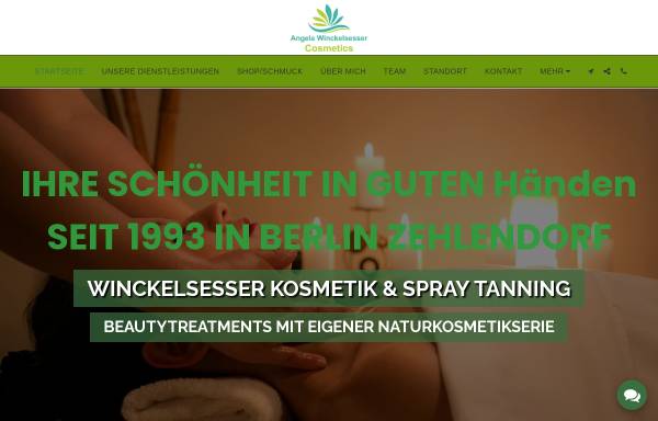 Vorschau von www.winckelsesser-kosmetik.de, Winckelsesser Kosmetik & Spray Tanning