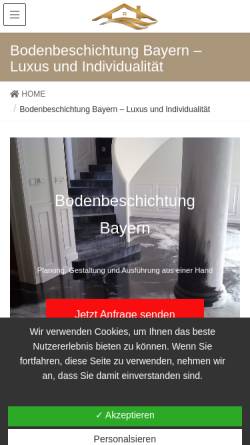 Vorschau der mobilen Webseite bodenbeschichtung-epoxidharz.de, Epoxidharz Bodenbeschichtung