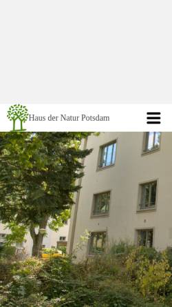 Vorschau der mobilen Webseite www.hausdernatur-potsdam.de, Haus der Natur