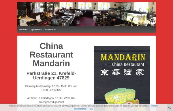 Vorschau von www.mandarin-krefeld.de, China Restaurant Mandarin
