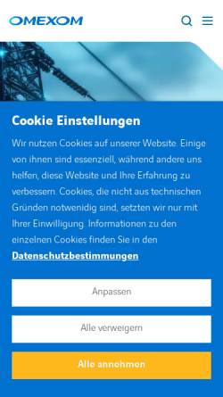Vorschau der mobilen Webseite www.frankenluk.de, Omexom Frankenluk GmbH