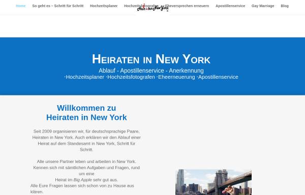 Vorschau von www.heiraten-newyork.de, HeiratenNewYork
