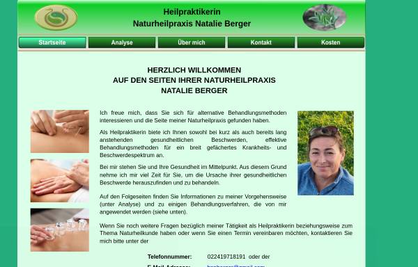 Vorschau von www.heilpraktikerin-lohmar-siegburg.de, Heilpraktikerin, Naturheilpraxis Natalie Berger