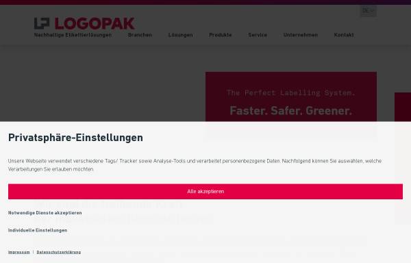 Vorschau von logopak.de, Logopak Systeme GmbH & Co.KG