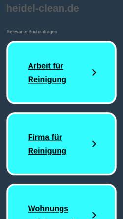 Vorschau der mobilen Webseite heidel-clean.de, Heidel-Clean Gebäudereinigung