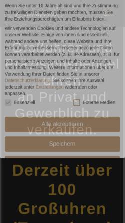 Vorschau der mobilen Webseite chronokult.de, Chronokult - Berthold Rapp