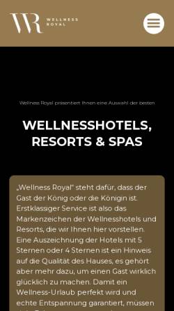 Vorschau der mobilen Webseite www.wellnessroyal.net, Wellness Royal