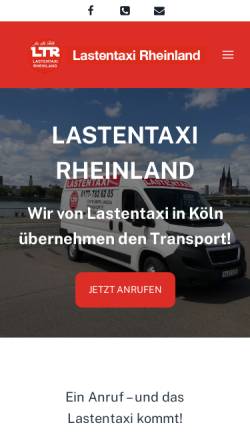 Vorschau der mobilen Webseite lastentaxi-rheinland.de, Lastentaxi Rheinland, Aytac Elkatmis