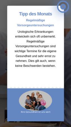 Vorschau der mobilen Webseite urologie-disi.de, Urologische Praxis Ahmad Disi