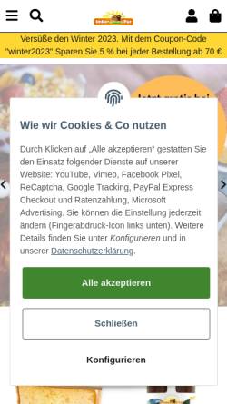 Vorschau der mobilen Webseite imkerpur.de, ImkerPur