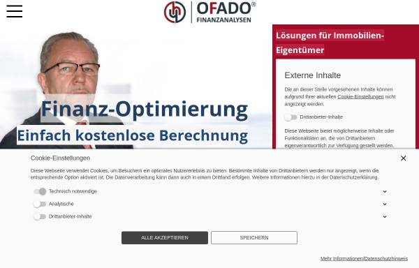 Vorschau von ofado.de, OFADO Finanzanalysen