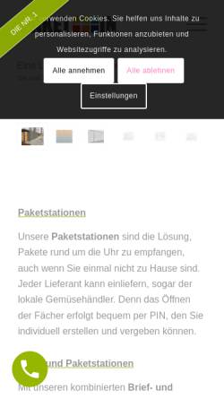 Vorschau der mobilen Webseite www.paketin.de, PAKETIN GmbH