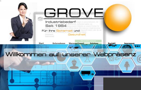 Vorschau von www.grove-industriebedarf.de, Grove-Industriebedarf Tanja Koch e.k.