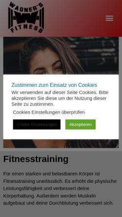 Vorschau der mobilen Webseite wagners-fitness.de, Wagners Fitness