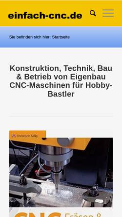 Vorschau der mobilen Webseite einfach-cnc.de, CNC-STEP GmbH & Co. KG