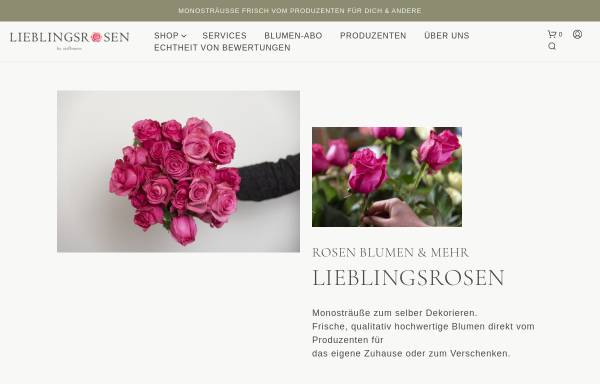 Vorschau von www.lieblingsrosen.com, Airportflowers GmbH