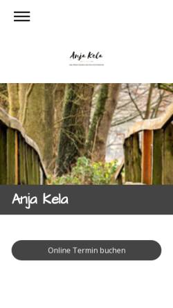 Vorschau der mobilen Webseite www.anja-kela.de, Anja Kela, Heilpraktikerin für Psychotherapie